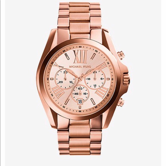 Michael Kors Jewelry - Michael Kors Bradshaw Rose Gold Watch